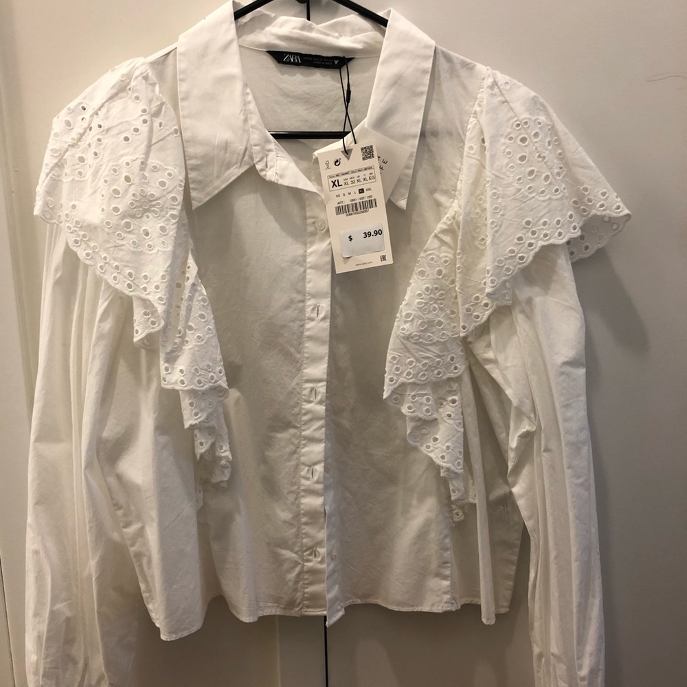 Zara white shirt